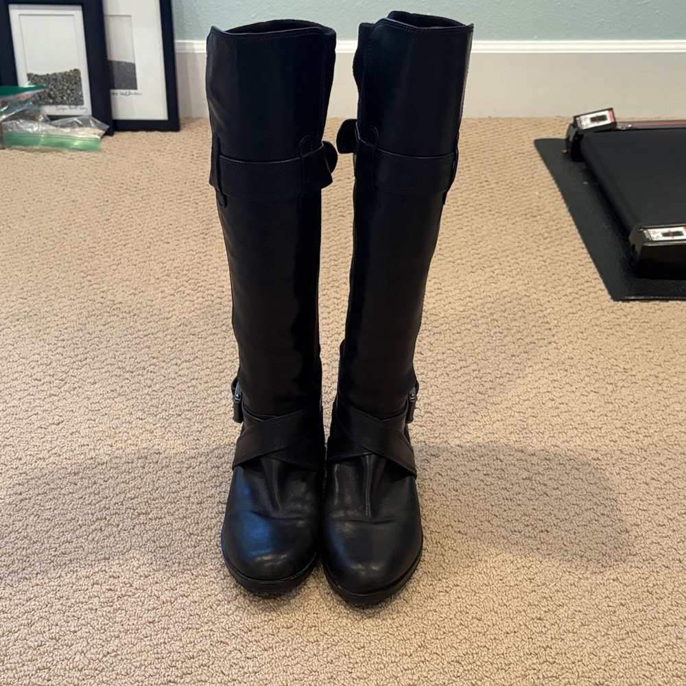 Cole Haan Black Over the Knee Boots